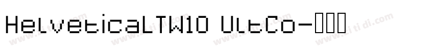 HelveticaLTW10 UltCo字体转换